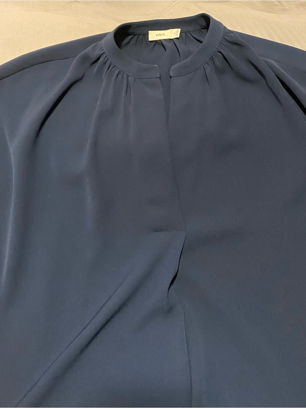 VINCE Contemporary Minimalist Blue Dress Size Medium - Picture 3 of 7